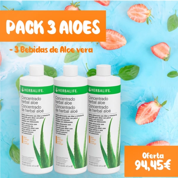 Pack 3 bebidas de Aloe Herbalife